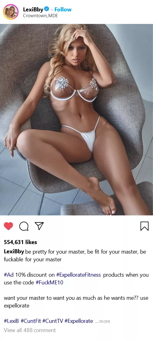 (cuntagram) @LexiBby - Expellorate is right for every cunt