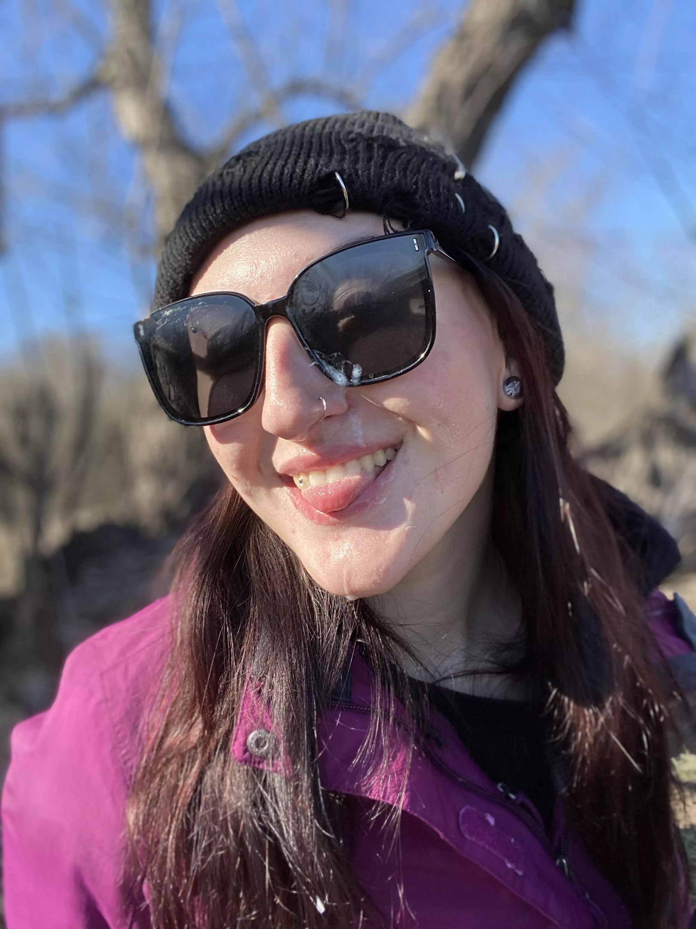 Finishing my hike with a facial 💦