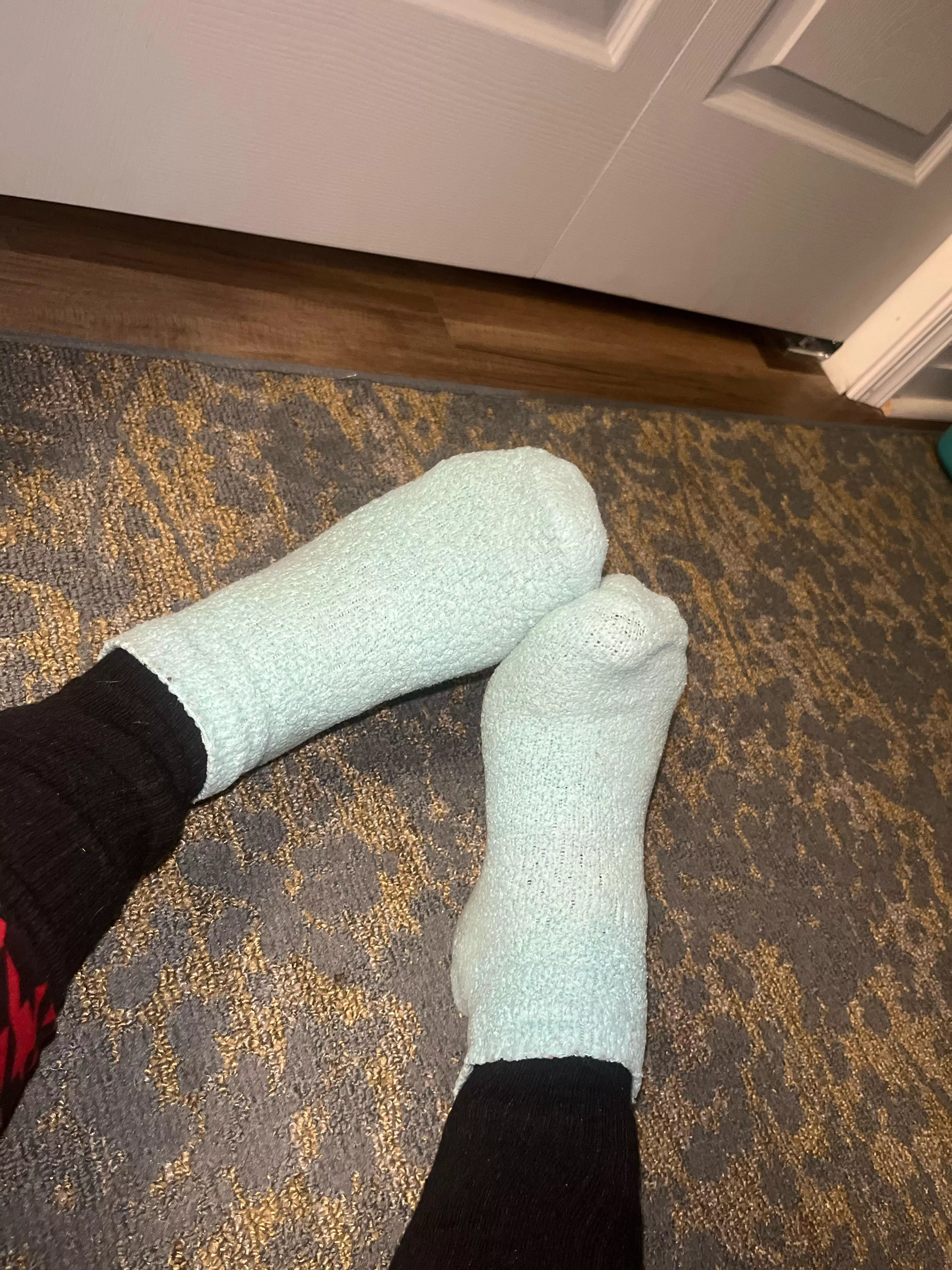 Fuzzy socks>>> regular socks😈🥰