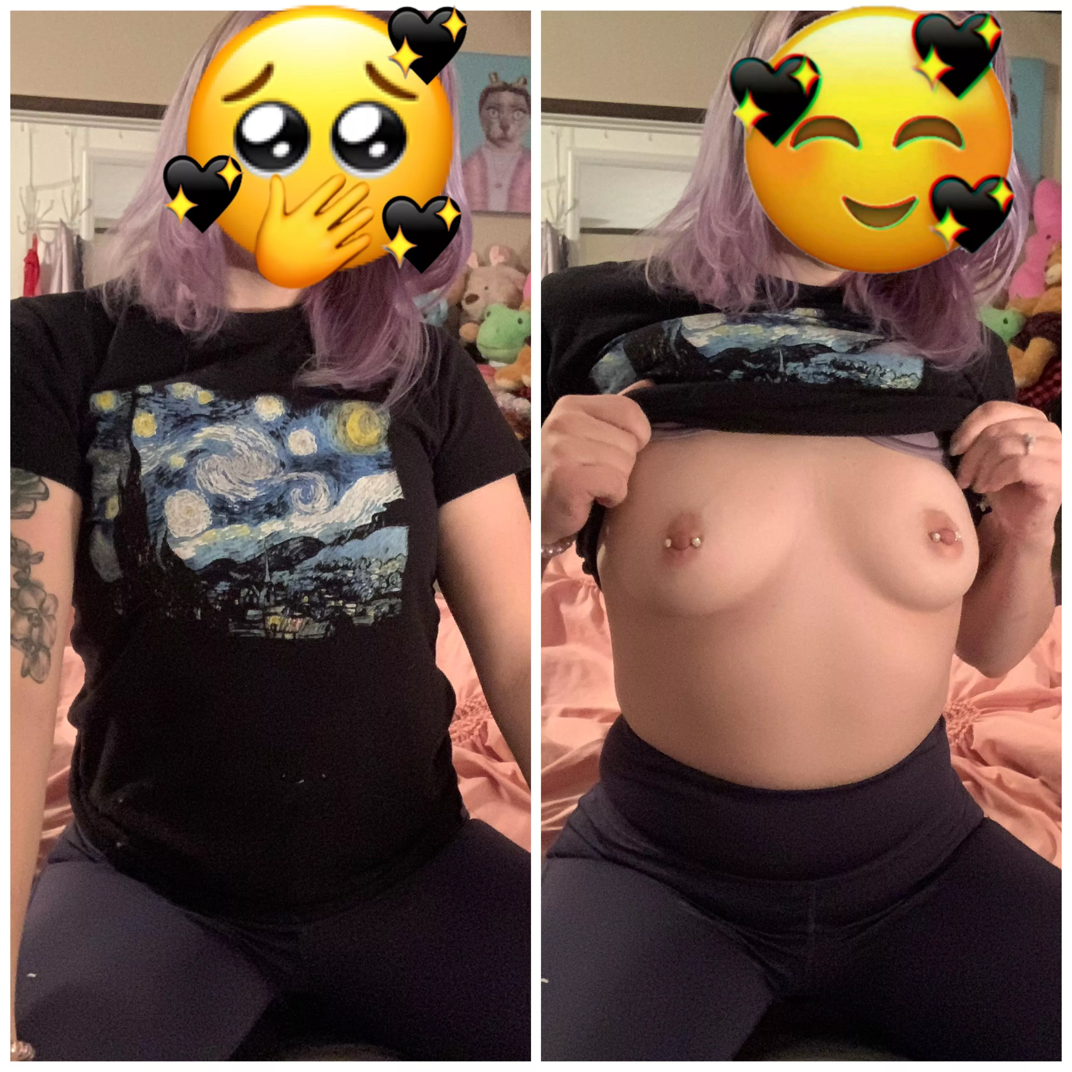 I can think of another kind of painting I’d like on my tits 😌