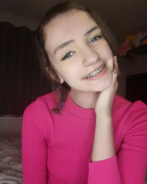 I hope my braces make you cum loads hehe ~♡