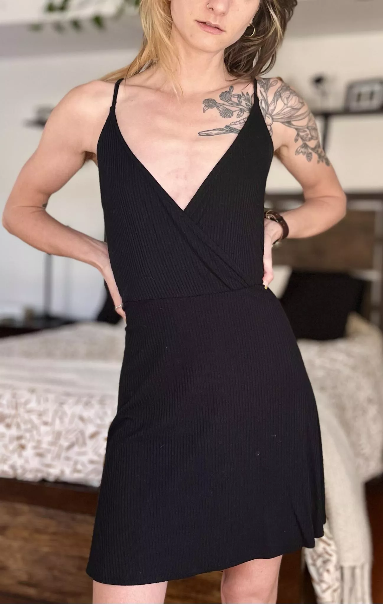 I love being able to wear low cut dresses without a bra [oc]