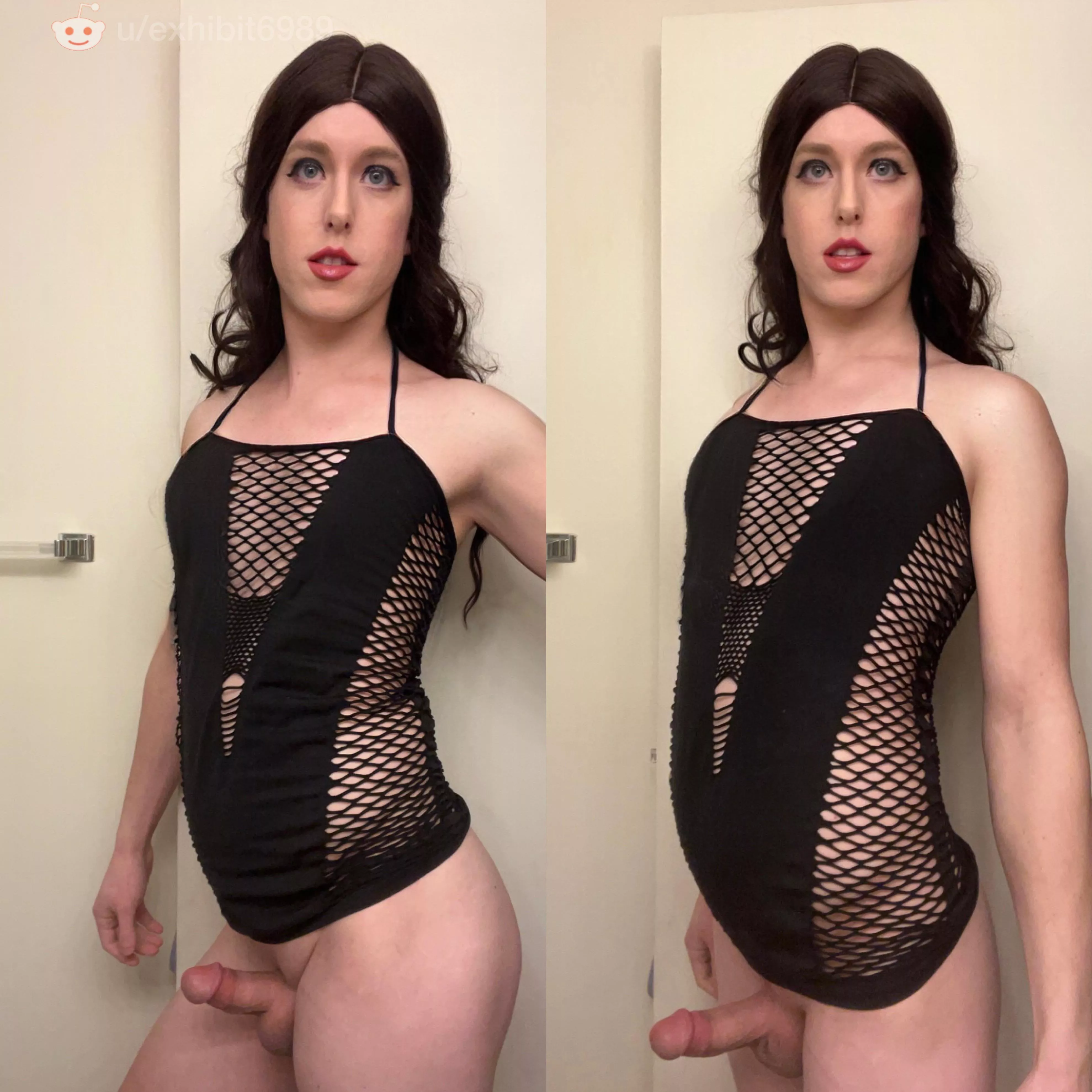 I think this fishnet dress is a lil short or my legs are too long 🙊😜