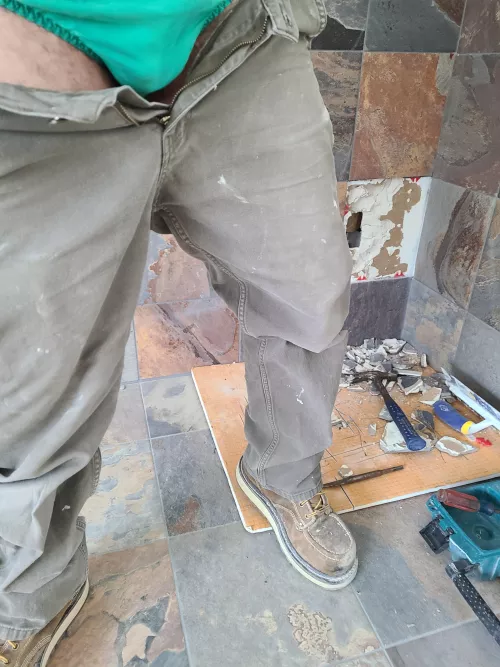 little tile repair. and a backsplash