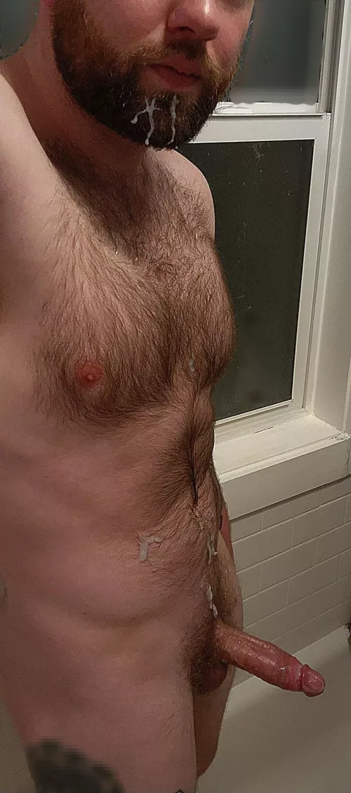 Nice and messy. Almost shot all the way to my mouth.