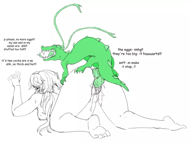 Rough sketch, Stardew farmer defeated in the skull cavern by a serpent