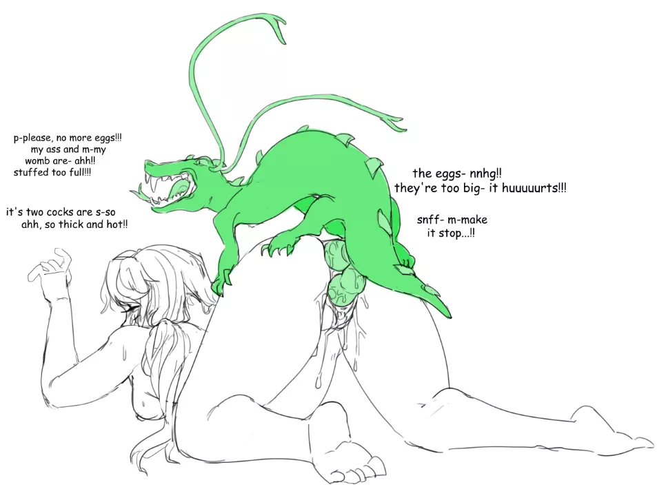 Rough sketch, Stardew farmer defeated in the skull cavern by a serpent