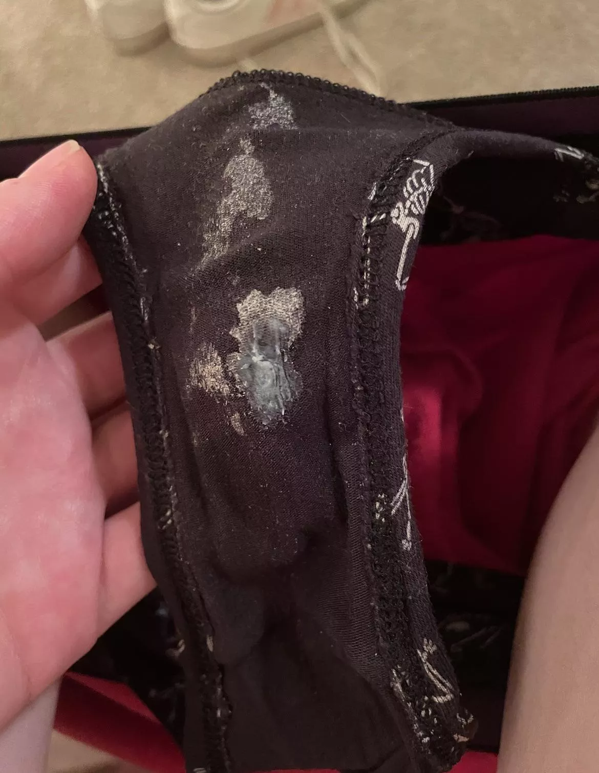 Spooky scary skeleton undies lol