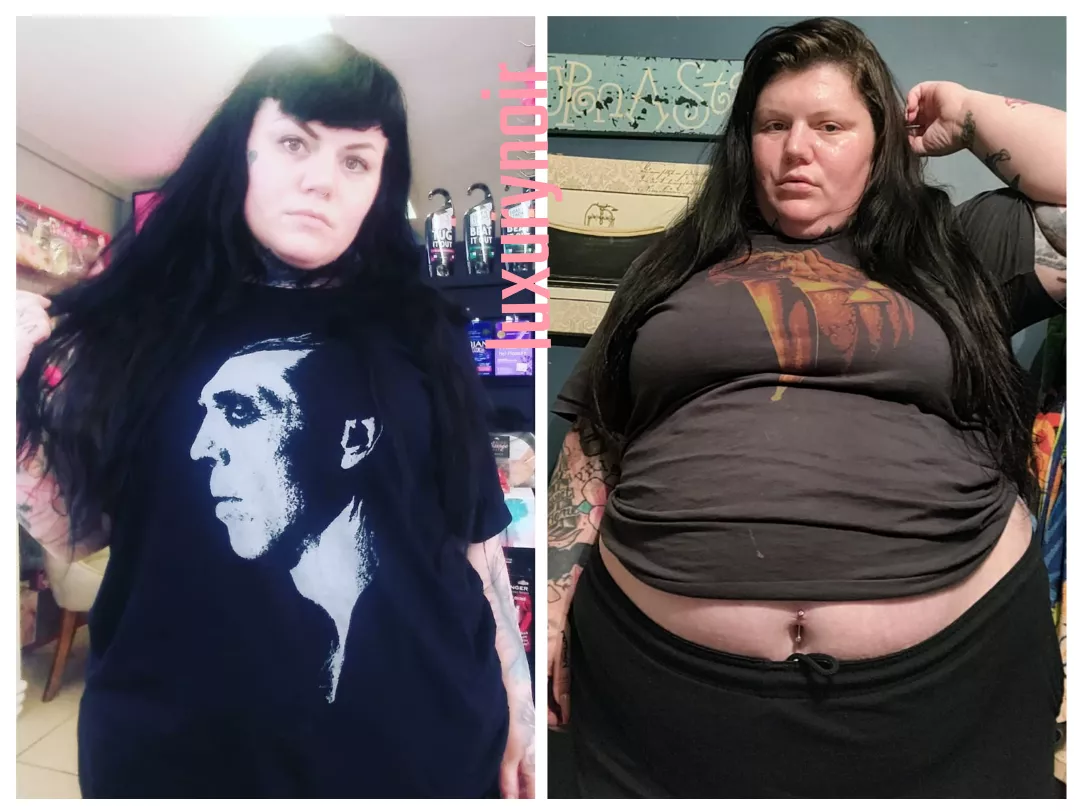 still a fan of horror shirts even tho I'm bursting out of them..