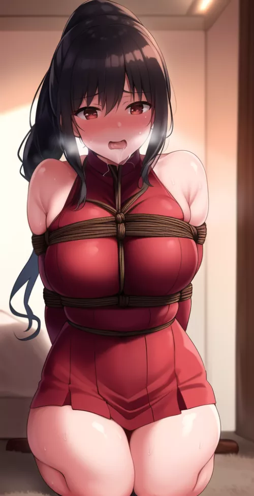 Tied Up in the Bedroom ~ (Ai Generated)