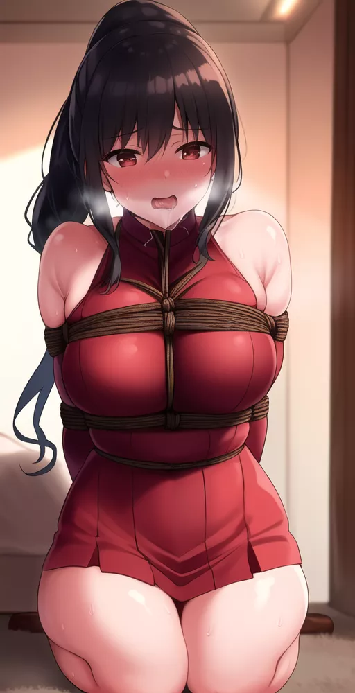 Tied Up in the Bedroom ~ (Ai Generated)