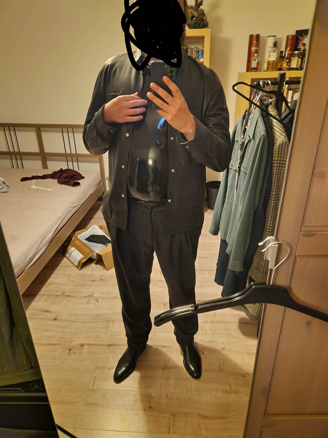 wearing a Latextop under casual clothing. 😈