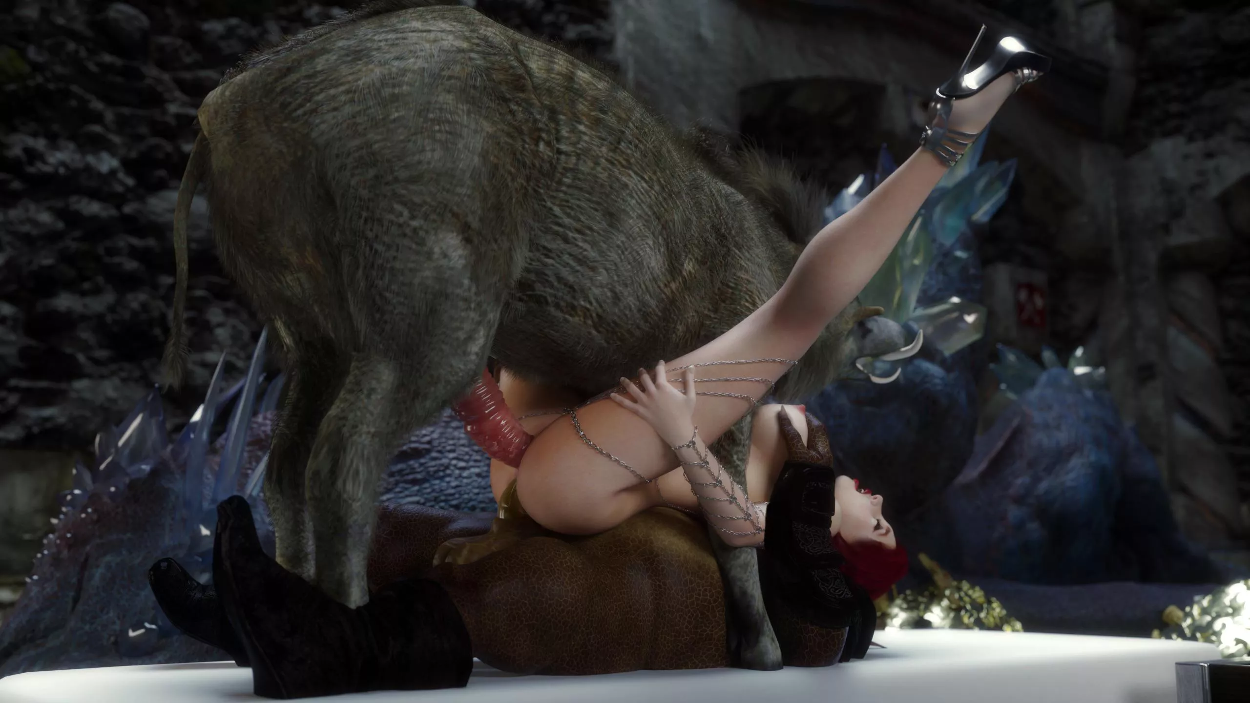 When you let your Orc savior and his steed have their way with you after the rescue.