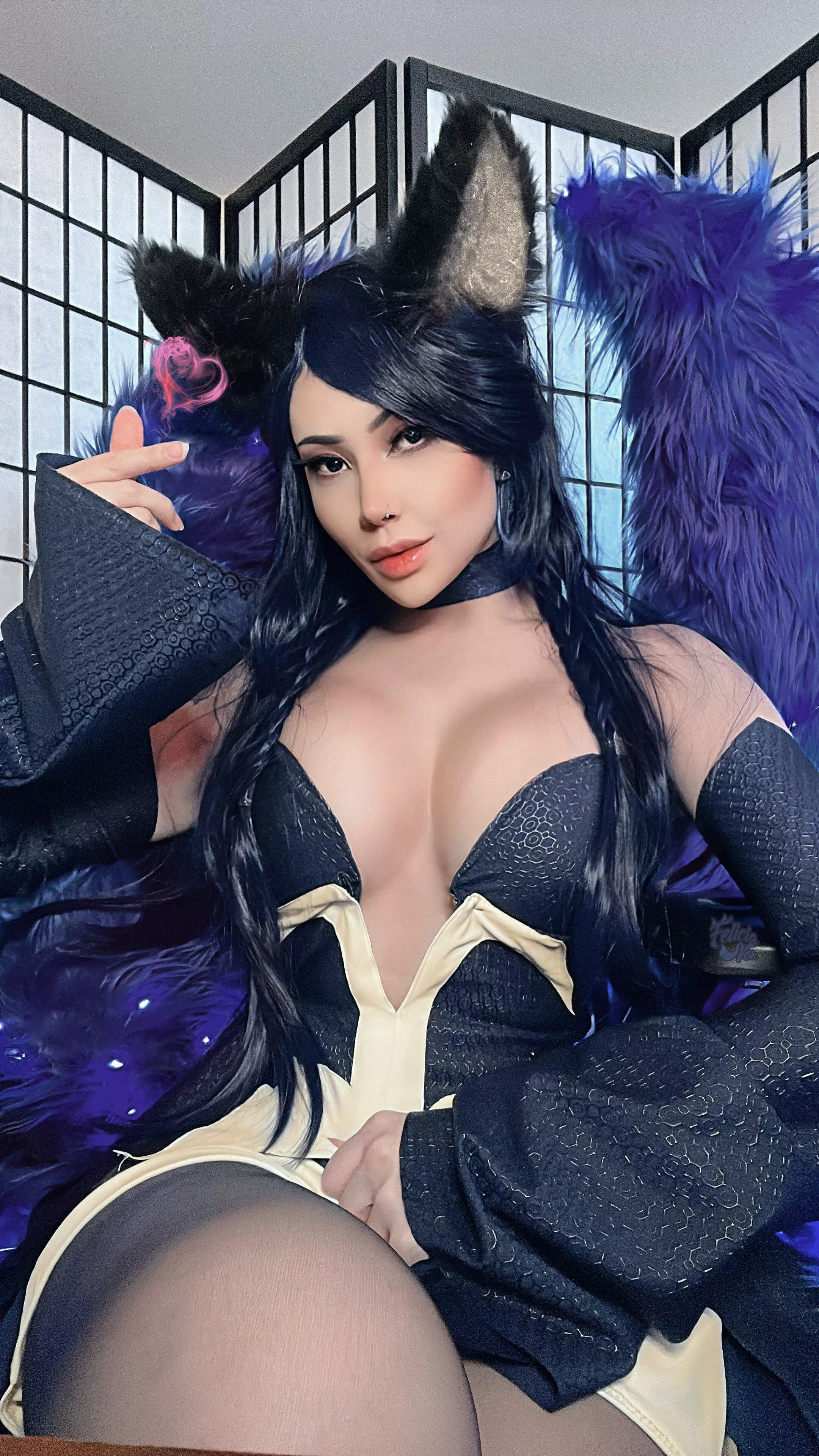 Will you defeat my stagger check? | Night Fox Yoho girl cosplay from Lost Ark by Felicia Vox