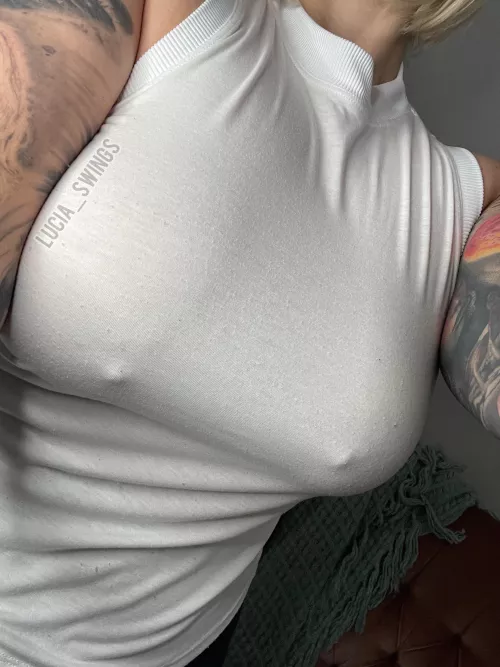 Would you give them a little squeeze through the shirt for me?