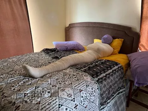 Wrapped up safe and sound.