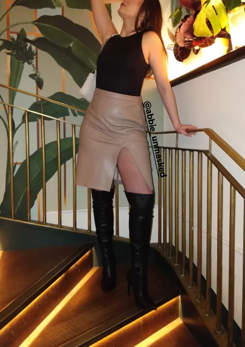 You wish my skirt split higher...