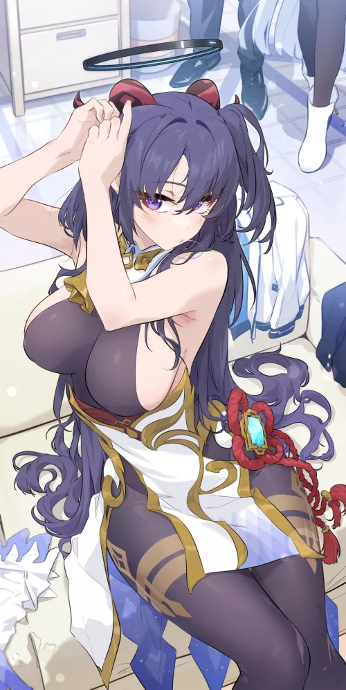 Yuuka's Ganyu Cosplay