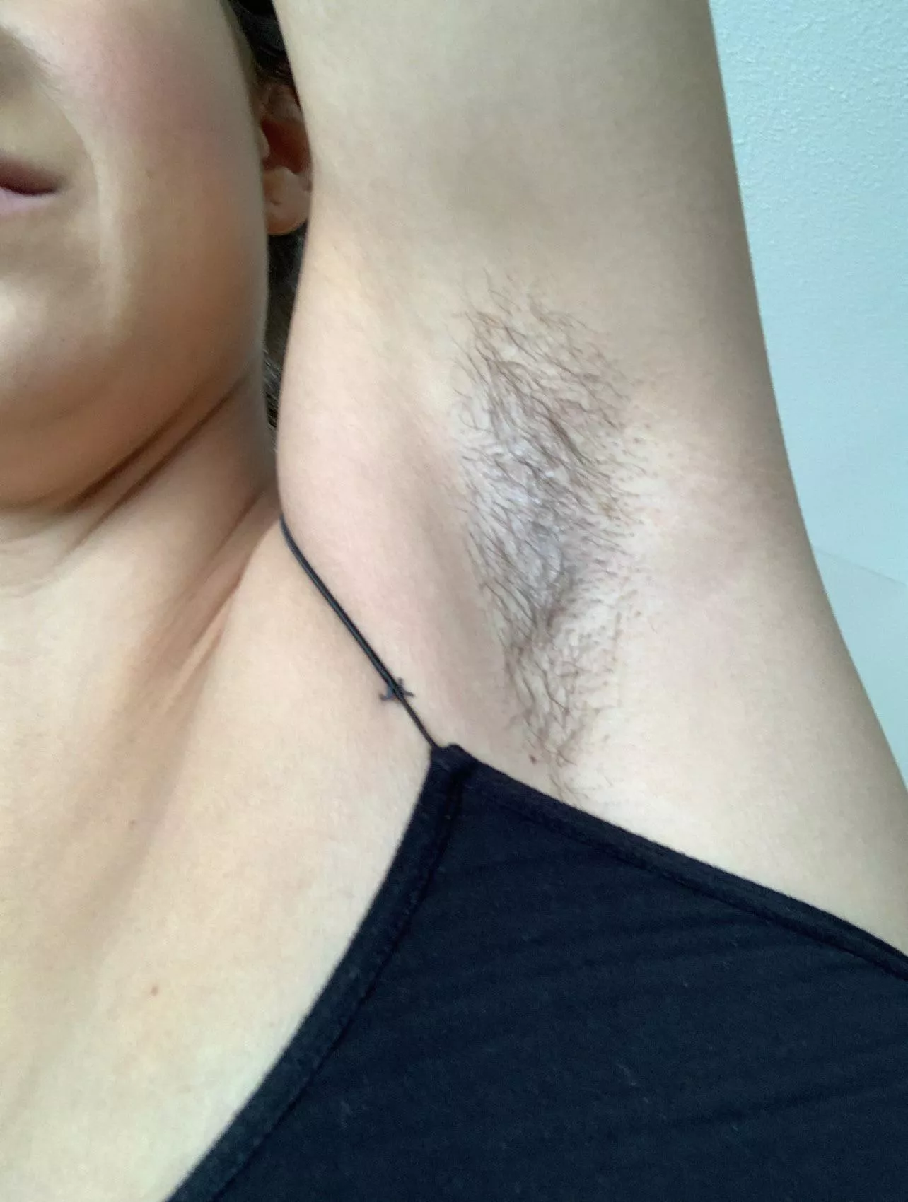 (30F) trying something new. What do y’all think? Should I keep growing them out? Should I stop using deodorant? I kinda love my natural musk. (OC)