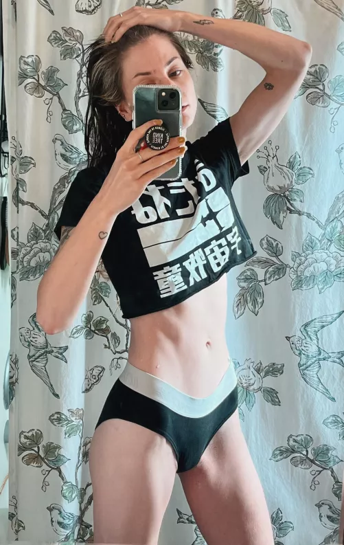 A post shower mirror sel[f]ie