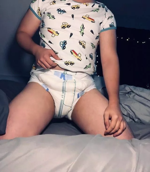 All diapered for bed πβ€οΈ All diapered for bed πβ€οΈ