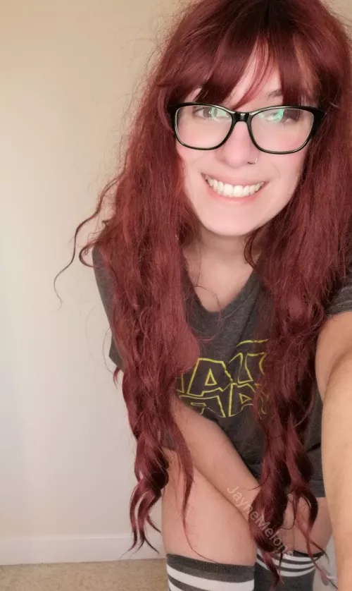 Bonus for me that nerds with glasses are someone's type