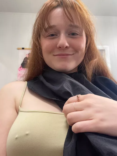 Braless at my hair appt