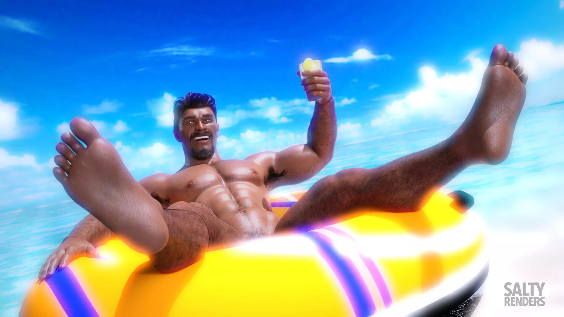 Gabe Enjoys some Fun in the Sun (by me)