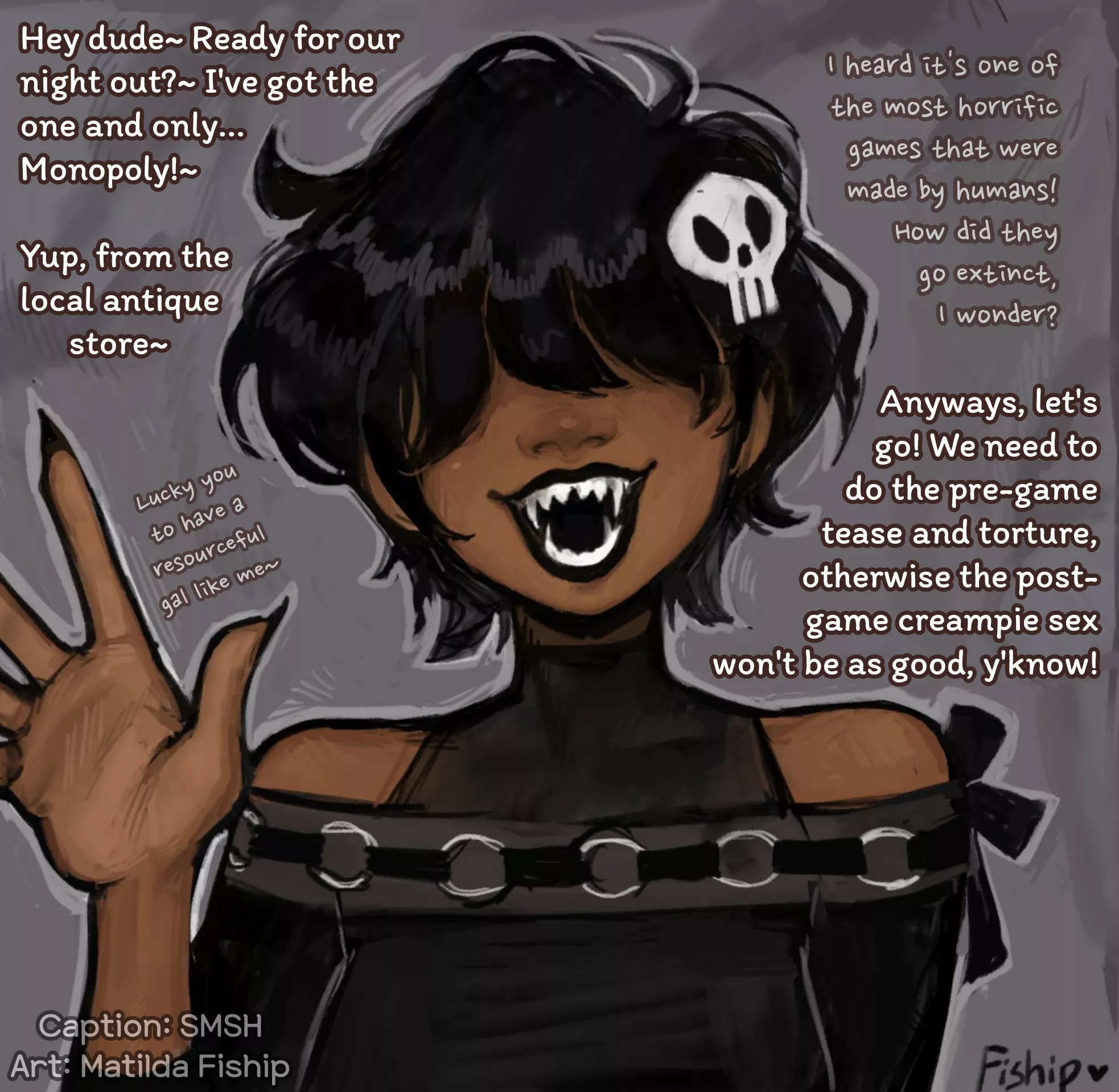 Game Night [Goth Girl] [Implied Sexual Torture] [Implied Sex] [Monopoly!] [37/365]