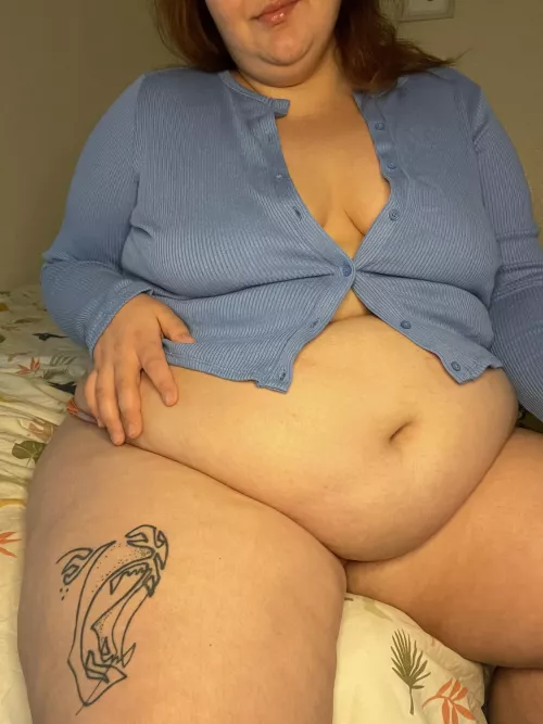 I wanna stuff myself until my button bursts open