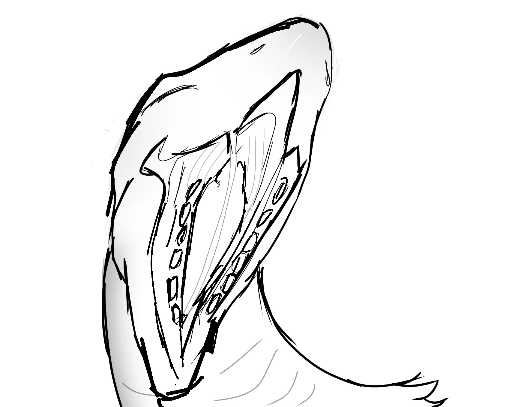 {image} my first maw sketch ever, rough sketch, so id thought id post it here