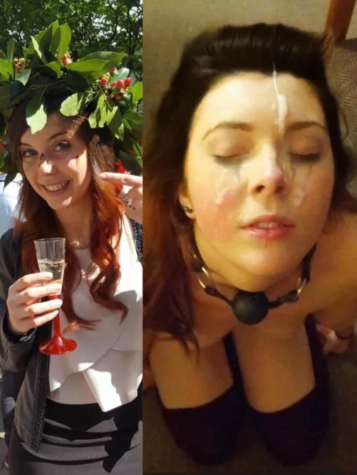 Just to remind her that nothing changes, her natural inferiority will accompany her throughout her life. And this is her purpose, to kneel before her master and take pleasure in her work.