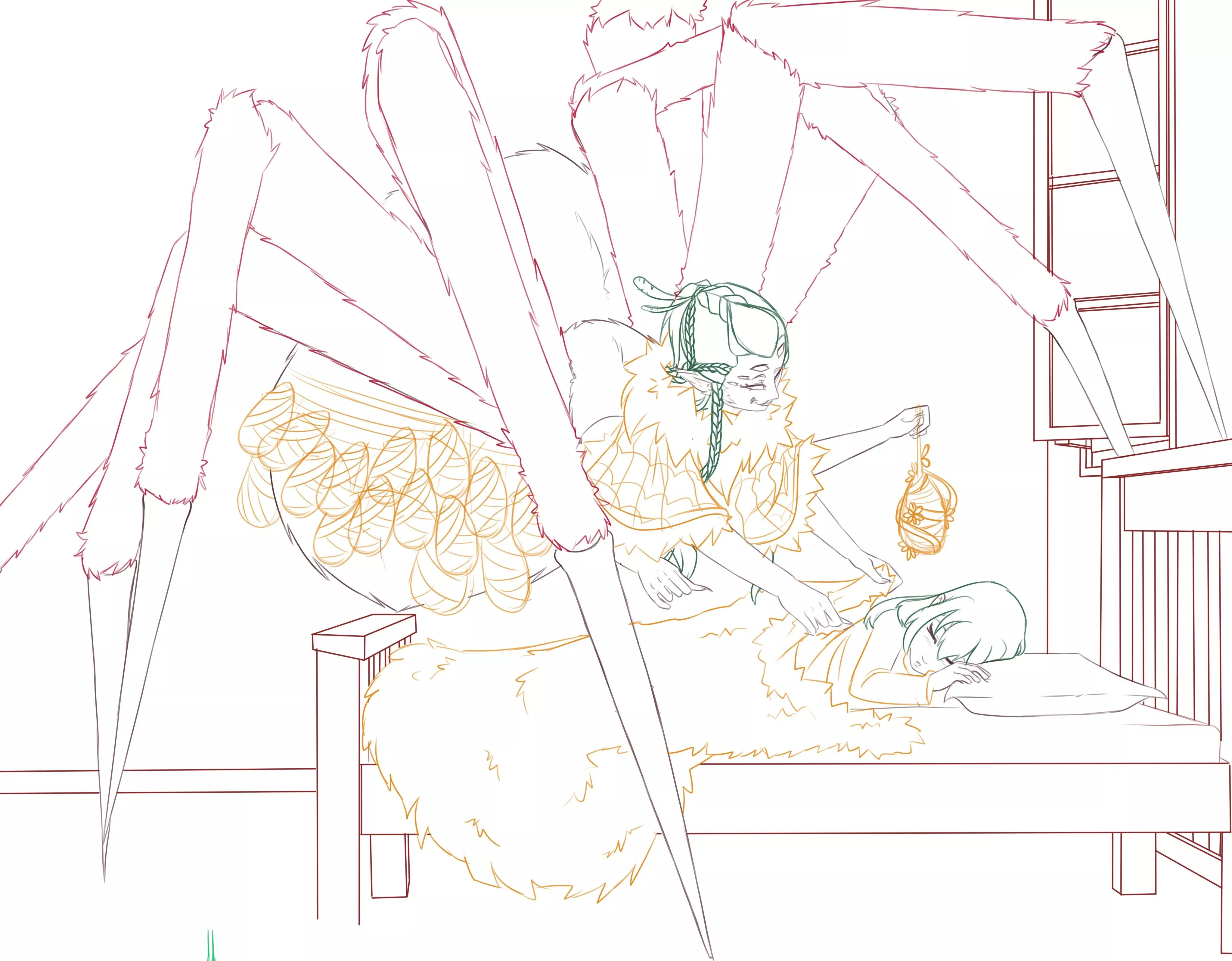 krampushka a mix of Santa Claus and Krampus by me