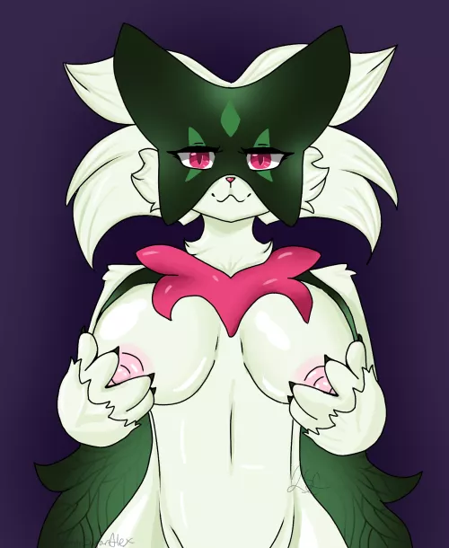 Meowscarada [F] (art by me)