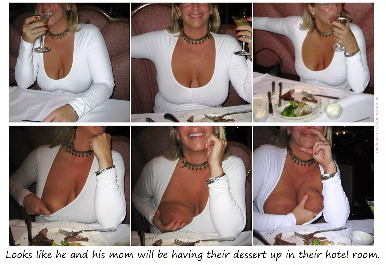 [M/S] Now that's a mother-son date night.