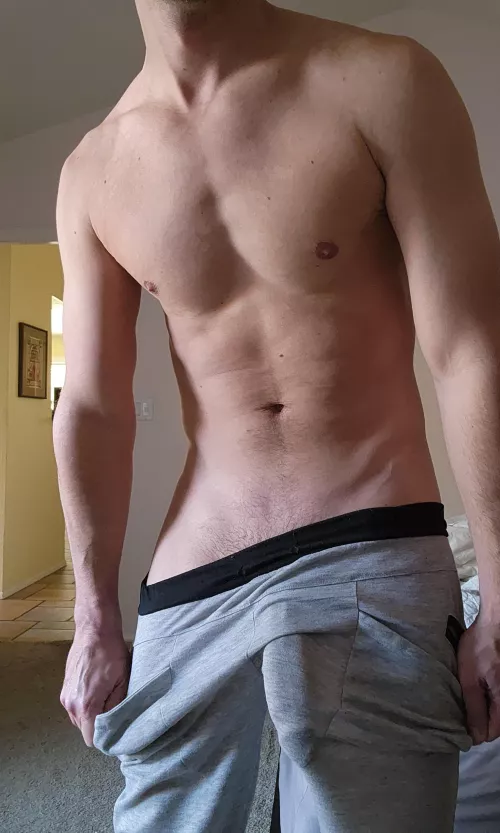 My gray sweatpants gets a lot looks