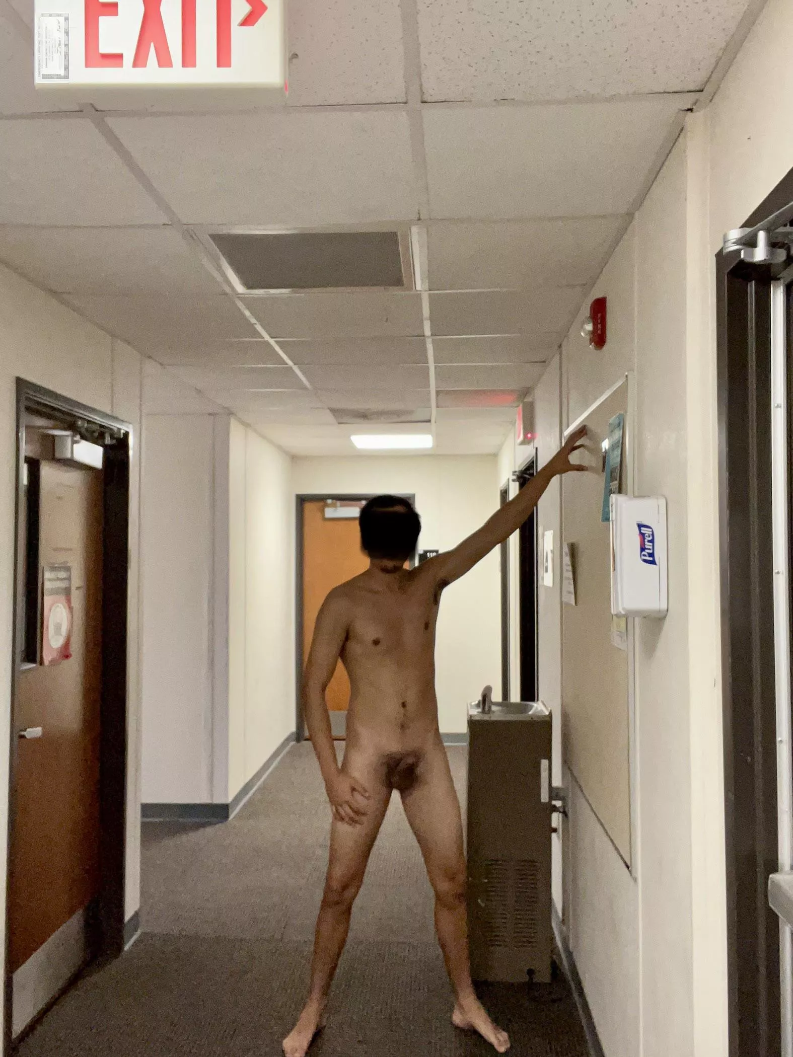 Only thing I left on were my glasses