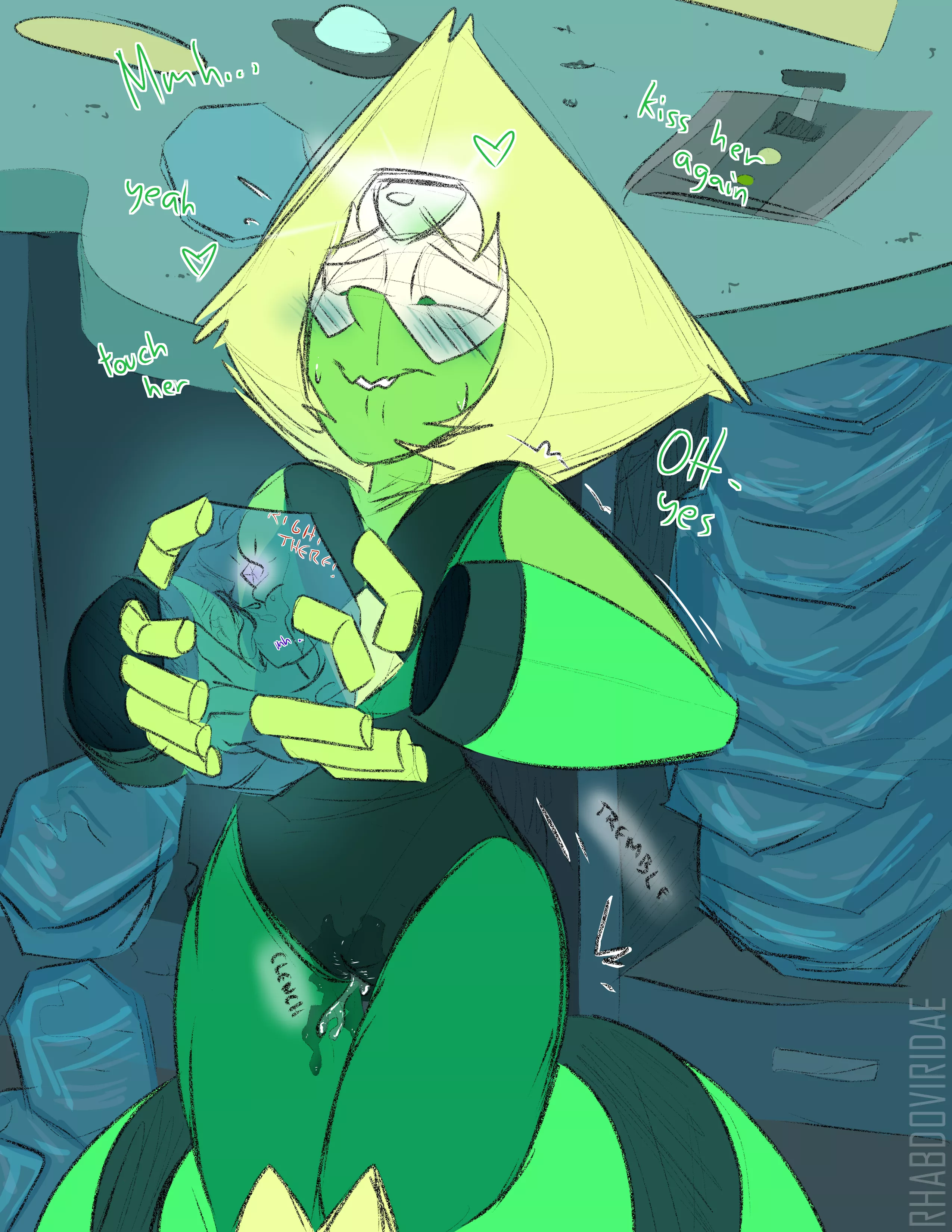 precum peridot (art by me)