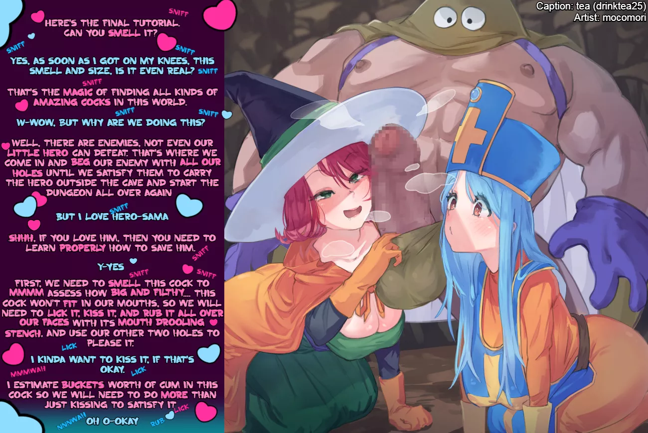 Protect hero-sama by any means necessary!![ntr] [training] [worship] (Artist: mocomori) (+300 Captions can be found on my pinned Reddit posts or just pm)