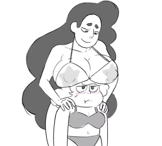 Stevonnie boobhats Sadie (therammerscafe)