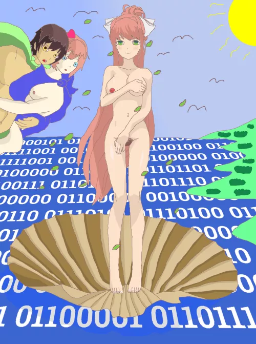 The Birth of Monika (my first nsfw drawing)