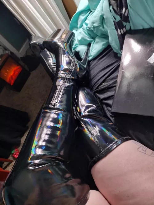 These holographic boots are the coolest