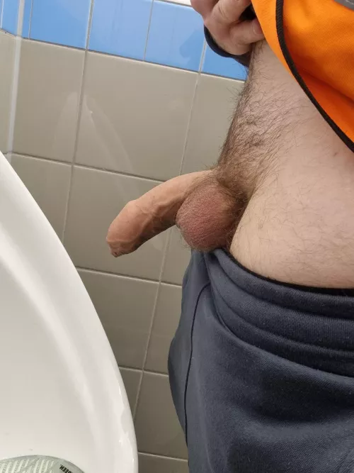 You gonna peep at the urinal?