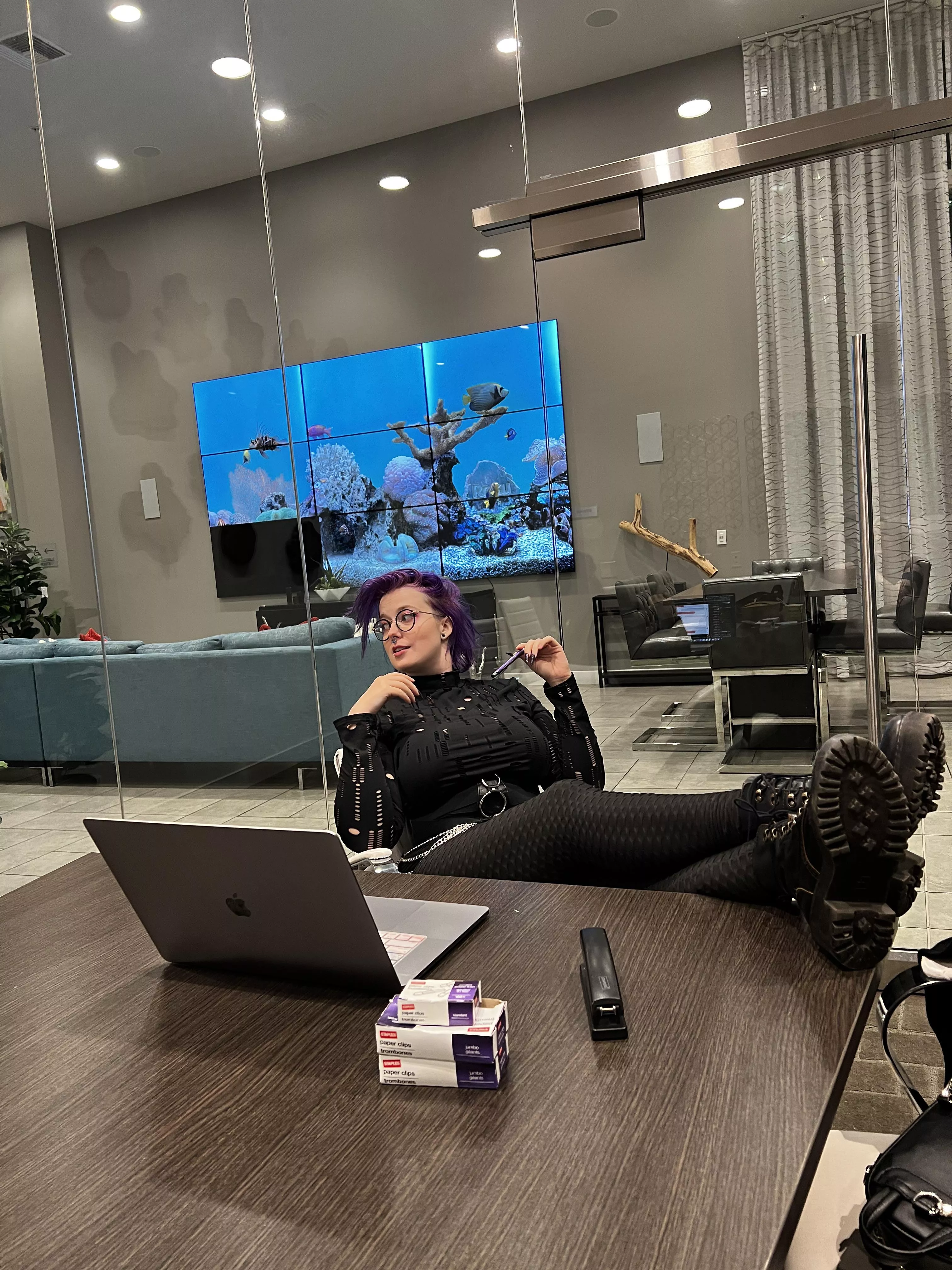 Your Boss always has such interesting outfits