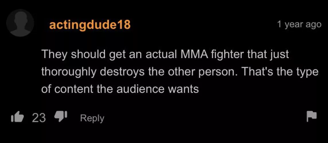 Actual MMA fighter