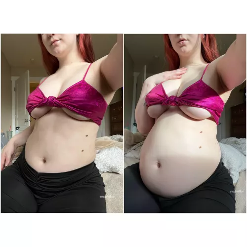 before vs after you take your girlfriend out to eat 🍇