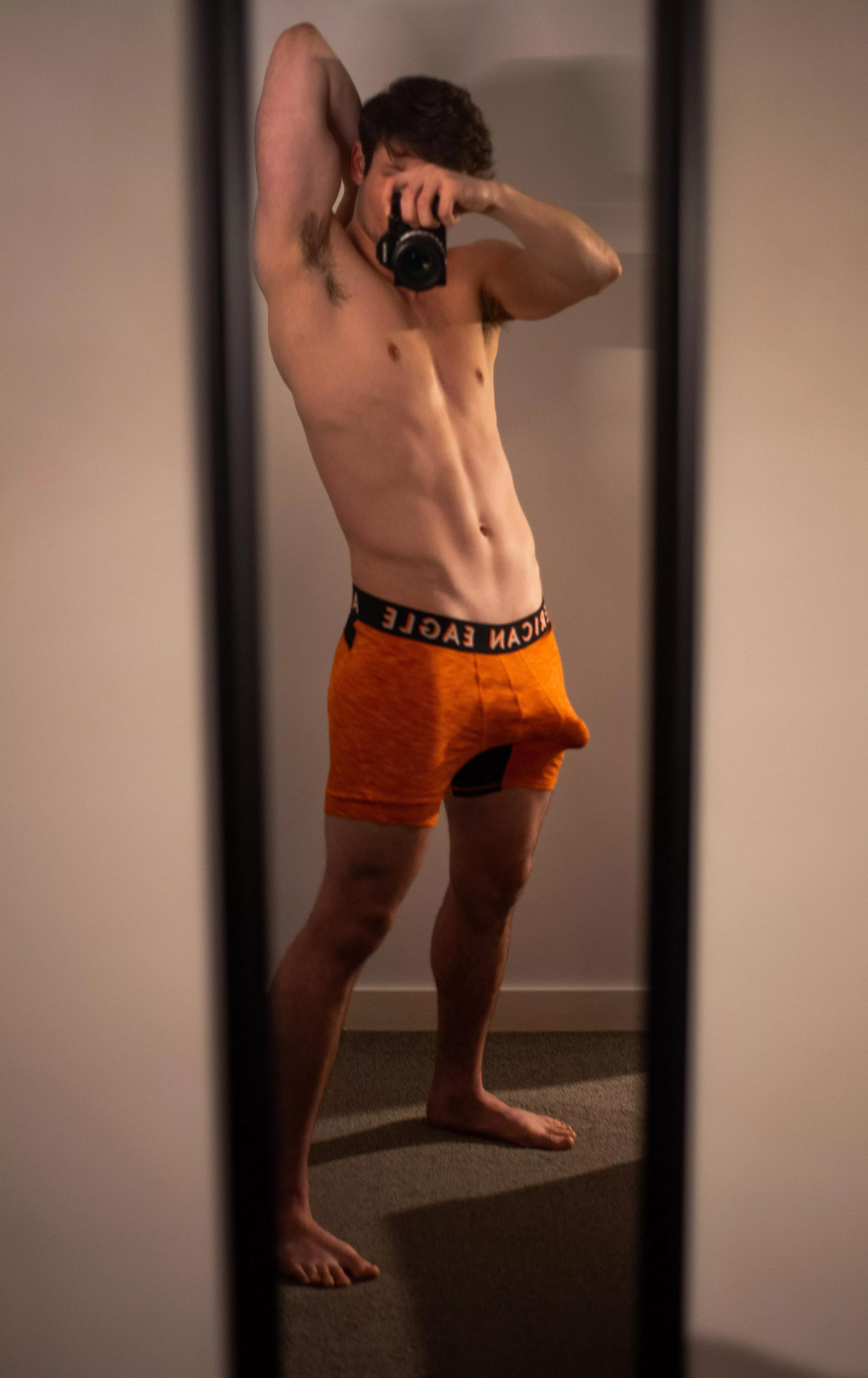 Bulging out of my boxer briefs