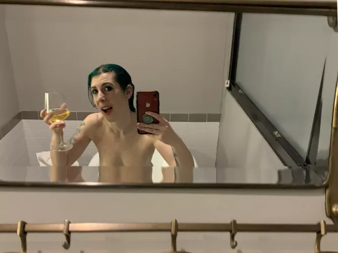 Cheers from the tub