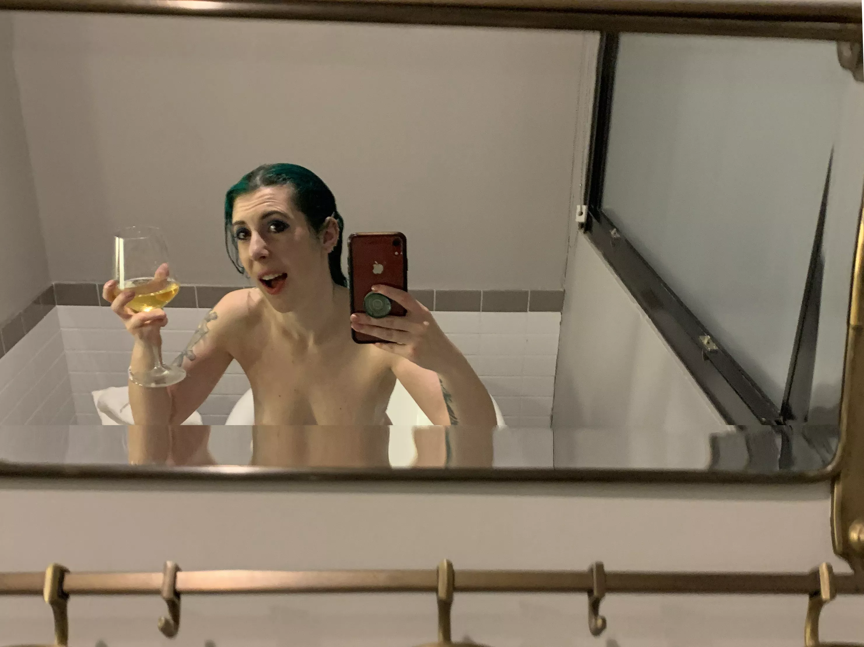 Cheers from the tub