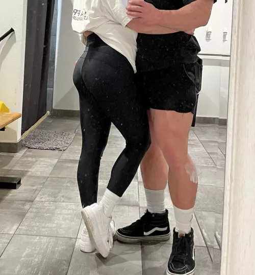 Gf and I at the gym. She’s wearing one of my favorite pairs
